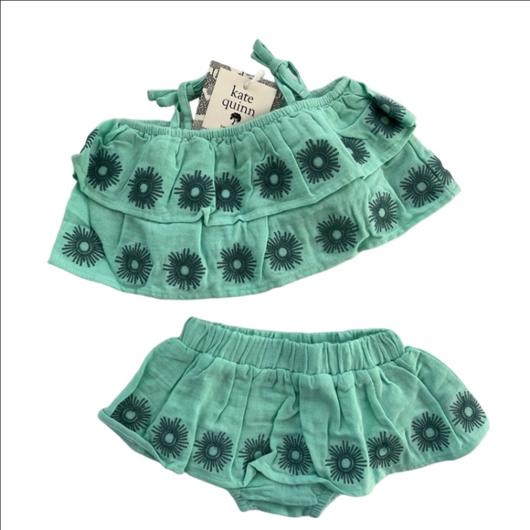 kate quinn Other - Kate Quinn Chic Boho Teal Floral Set
